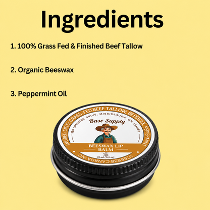 Peppermint Beeswax Lip Balm - 15 ml