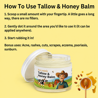 Tallow & Honey Balm - 2 oz
