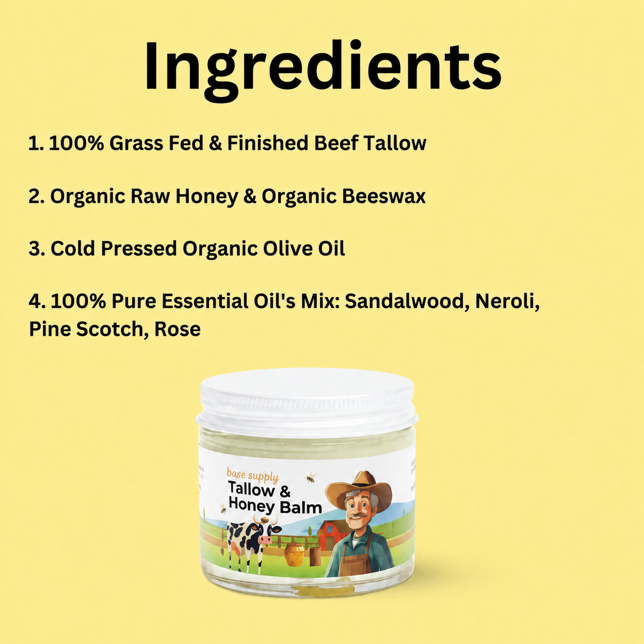 Tallow & Honey Balm - 2 oz